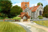ST MARY'S CHURCH, WARGRAVE. Gutted by fire in 1914 by Suffragettes.