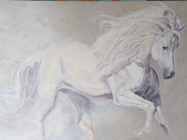 The Impressive White Horse