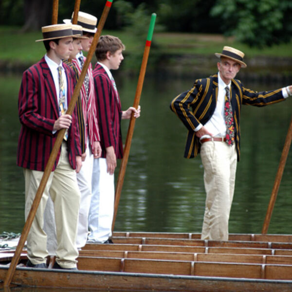 Punts on the Thames at Oxford