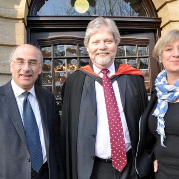 Sir Brian Leveson with Kenneth Durham and Victoria Wood