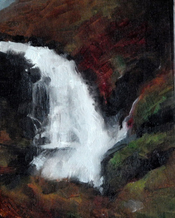 Fleeting waterfall