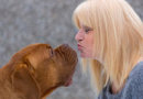Reference photograph of Lesley with Roxy