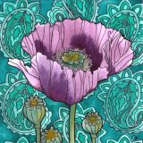 Nouveau Paisley Poppy