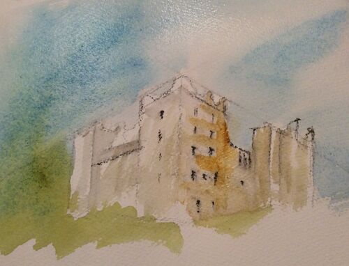Watercolour zoom class- Perspective in buildings