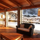 Snow outside garden room