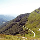 The road descending from Monte Giovo