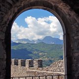 View of the tower in the Verrucole Fortress