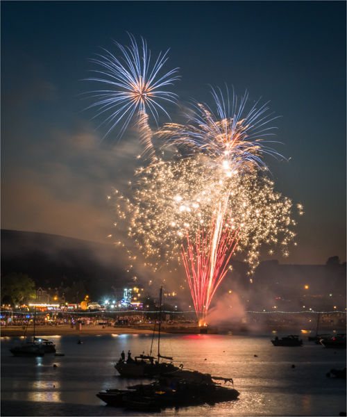 Fireworks over Swanage Bay