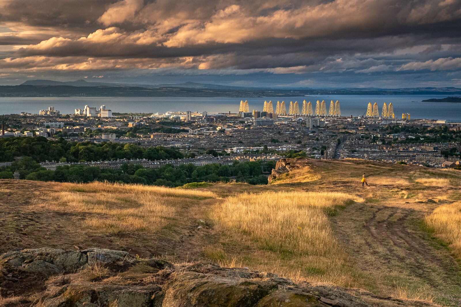 1st Print - Evening Light over Leith Docks - Nigel Gidney