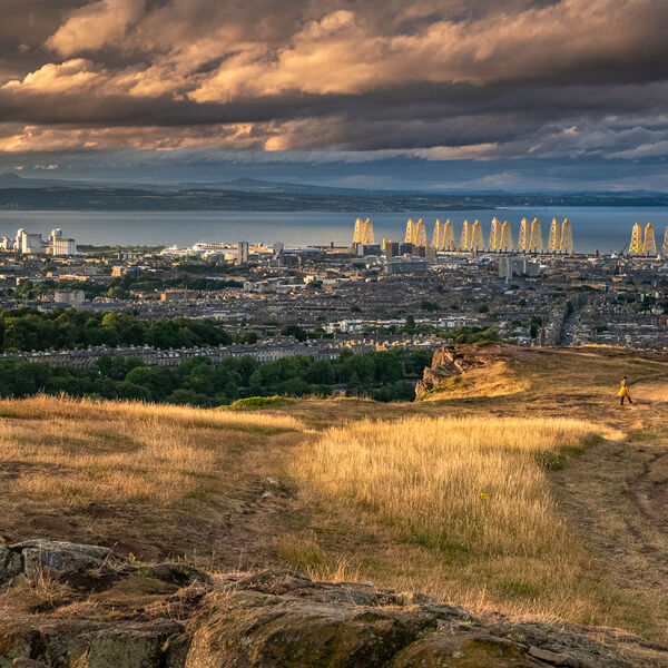 1st Print - Evening Light over Leith Docks - Nigel Gidney