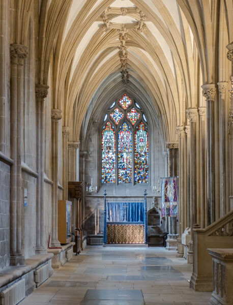 Inside Wells cathedral