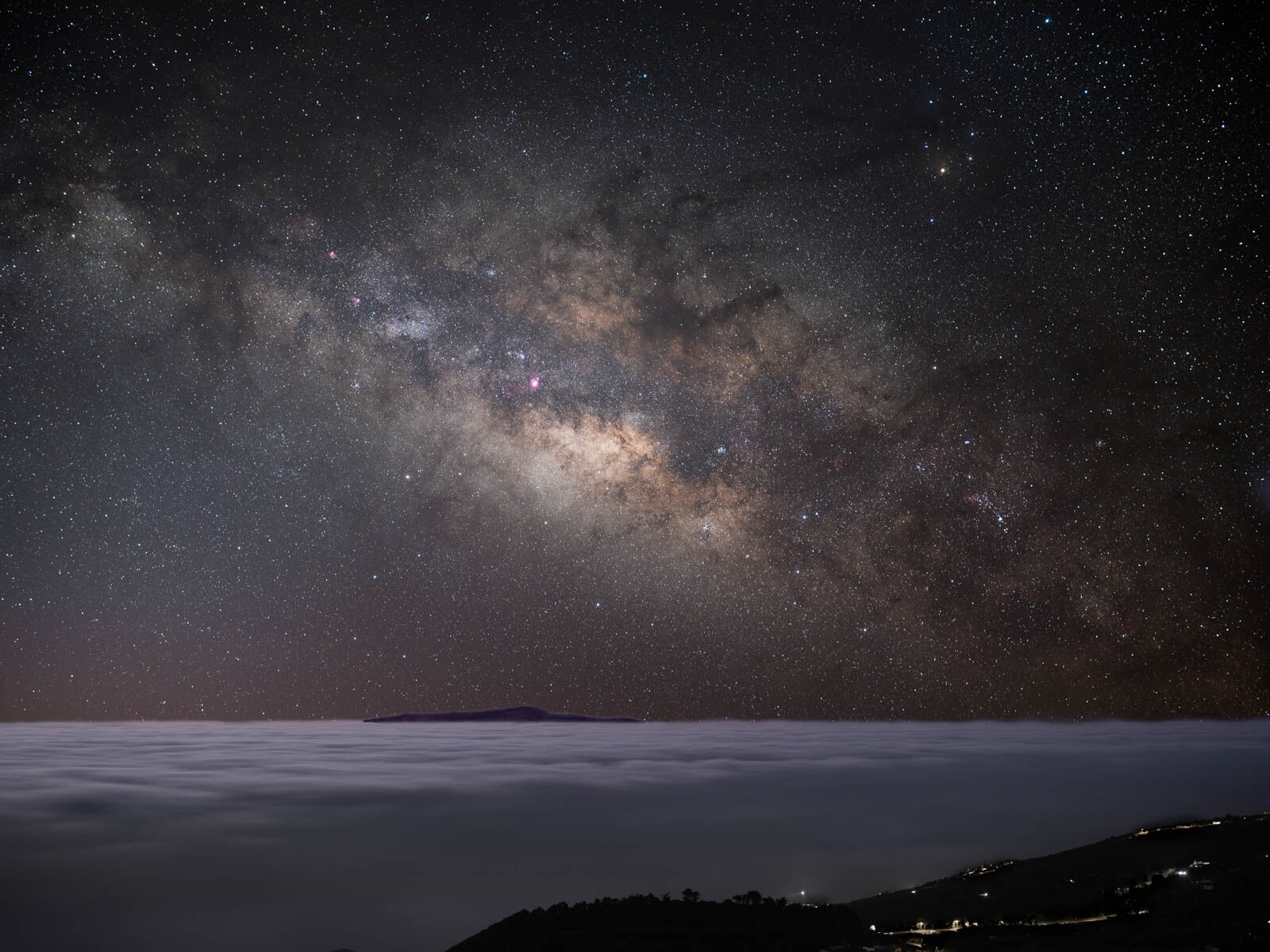 La Palma Milky Way over a sea of Cloud