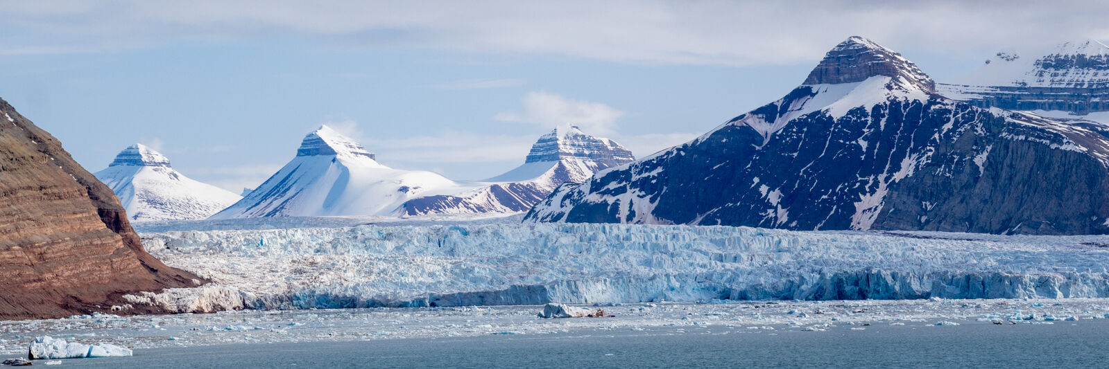 Ny Alesund Fjord in Svalbard