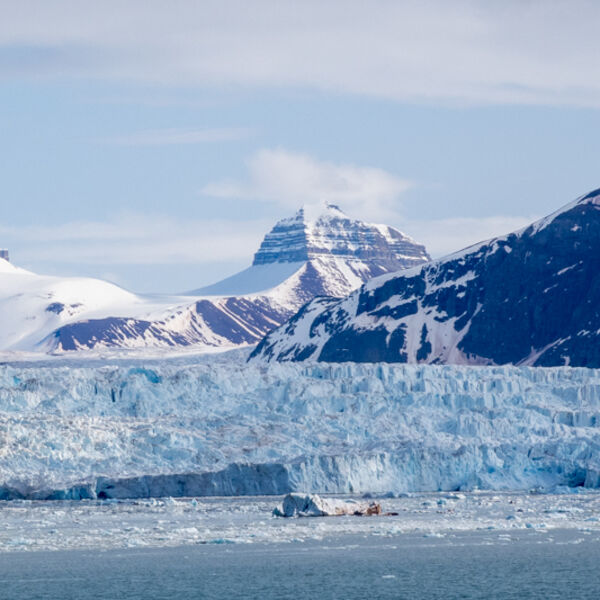 Ny Alesund Fjord in Svalbard