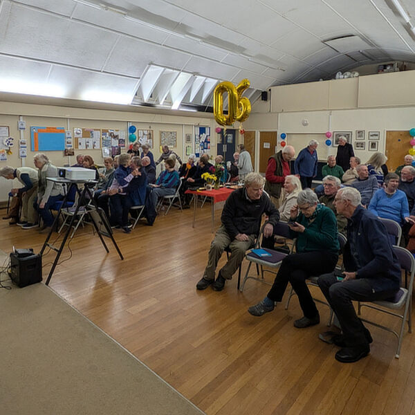Ready for presenter Andrew McCarthy(background left)