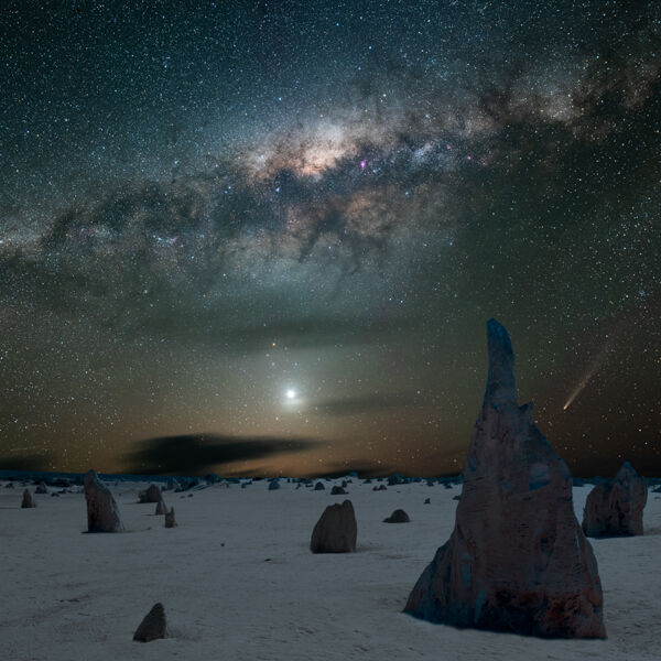 The Milky Way and the Pinnacles Desert