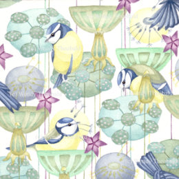 Busy Blue Tits