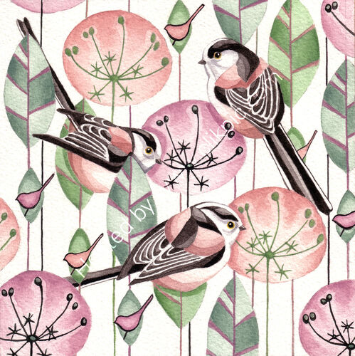 A trio of Long Tailed Tits
