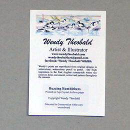 Label on back of mounted print
