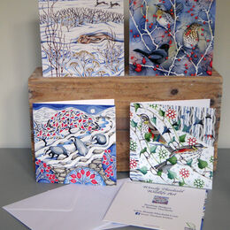 Example of the 4 card pack contents