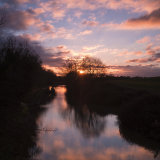 Pink Sky at Wootton Rivers