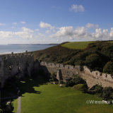 From Manorbier Castle