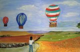 Hot-air balloons, June Drinkwater