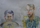 Tim Franks & Kyran Matthews of Steve Oakes Quartet on 6 Oct