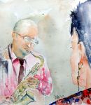 John Woodhouse and Julie at Burgundy's 7 June 2012