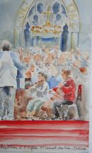 Repetition a l'eglise St Laurent des Pres, Tullins, 2005