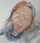 Sonam's mother at the Hemis festival