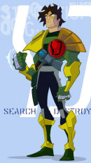 Animated Strontium Dog Character