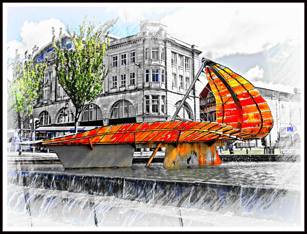 Swansea Centre Gold Sail