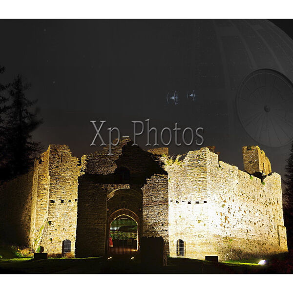Death Star Stationed above Oystermouth Castle