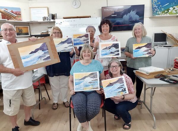 YAS Members happy with their work.