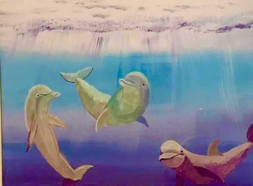 ‘ Happy Dolphins ‘      David Howells