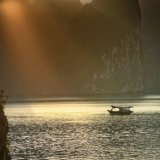 First rays Ha Long Bay