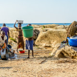 Washing up by the lake - Malawi