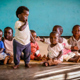 Very young children in the orphanage, Mtunthama