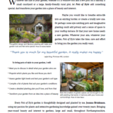 Leaflet copy for Garden Designer Copy forming part of a leaflet promoting a garden designer, written by Andrew Baskott, Freelance Copywriter