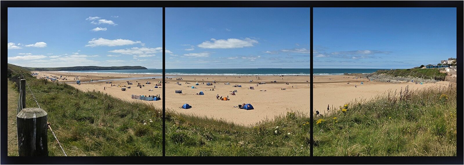012 Woolacombe beach Triptych
