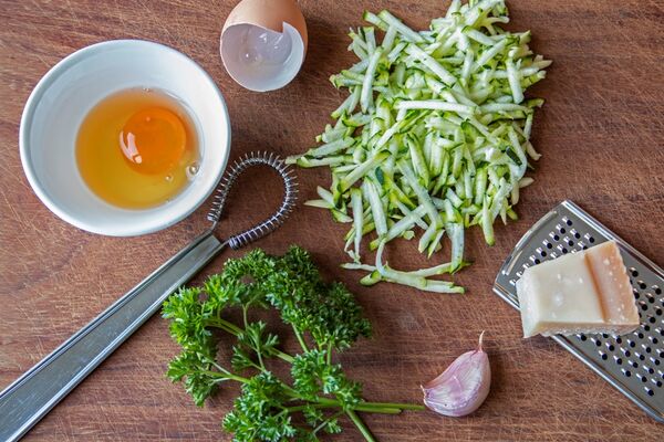 5 - Making Courgette Fritters