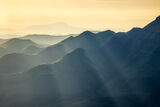 Ridges and sun rays