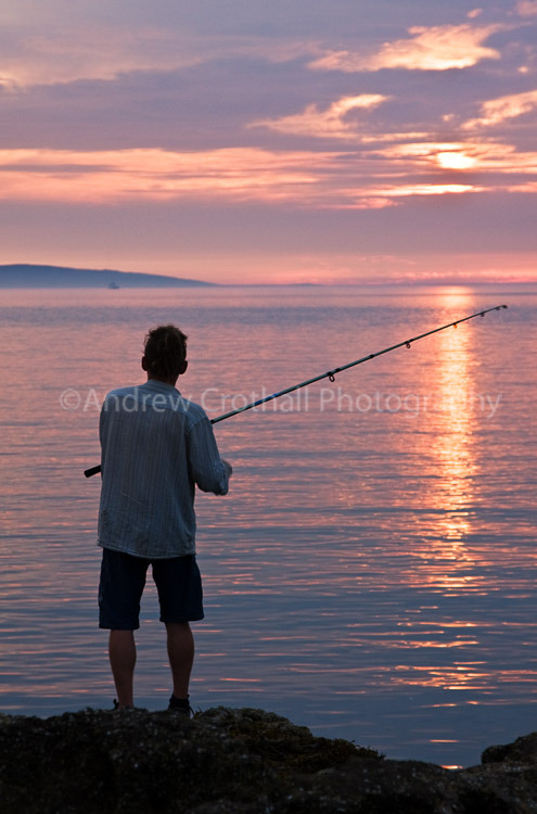 Sunset angler