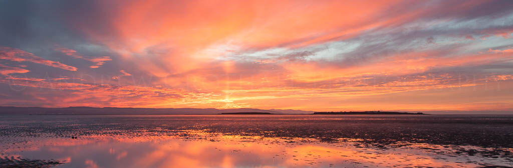 sunset over the Dee estuary