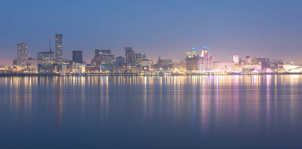 Liverpool twilight waterfront