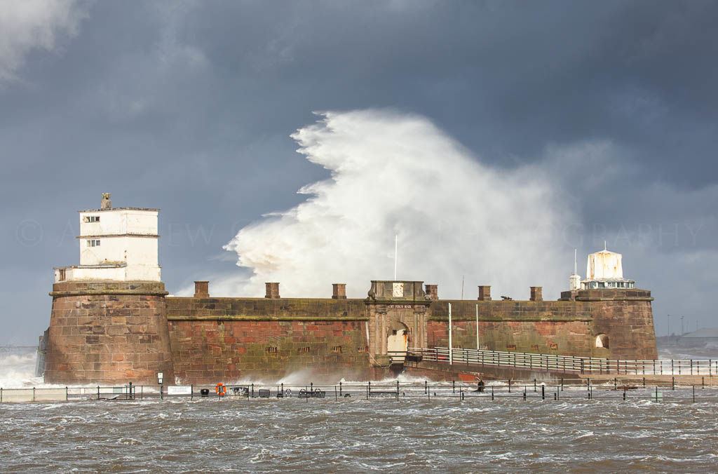 Perch Rock storm