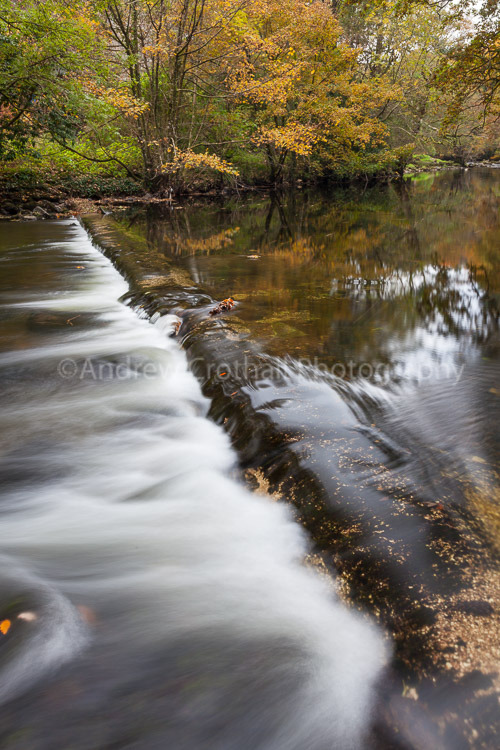 Autumn weir
