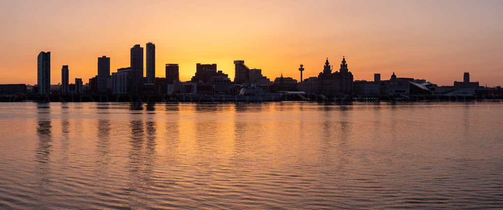 Liverpool waterfront sunrise