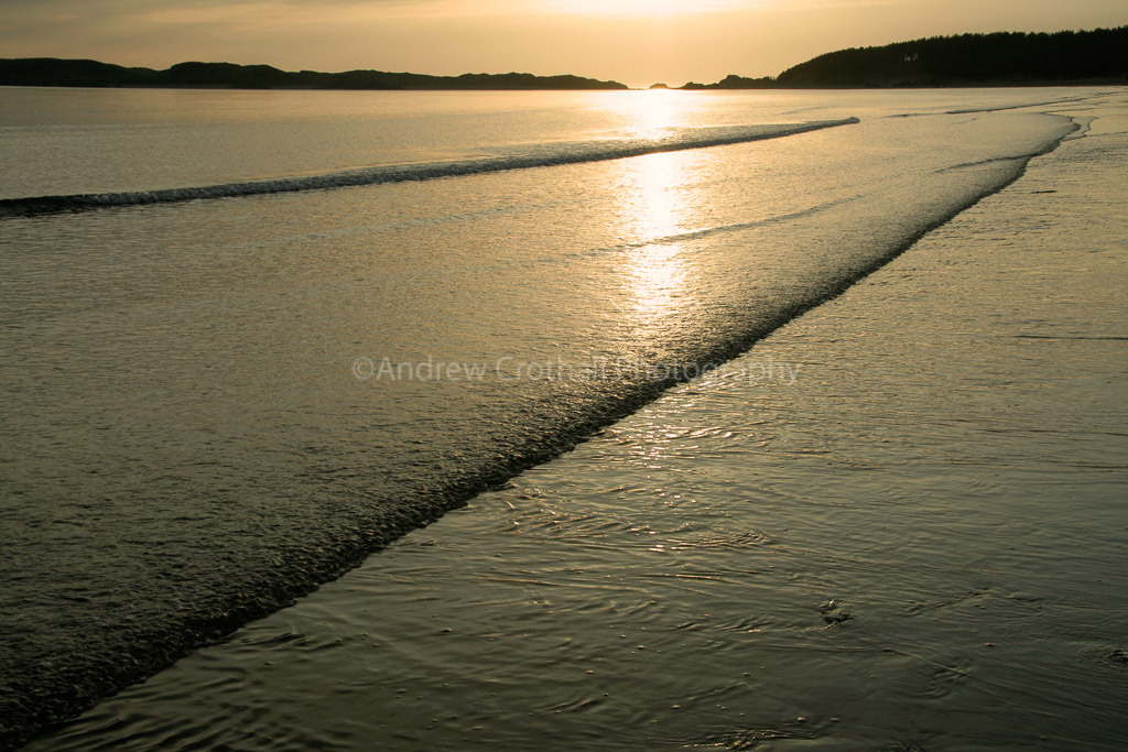 Sunset at Newborough beach.